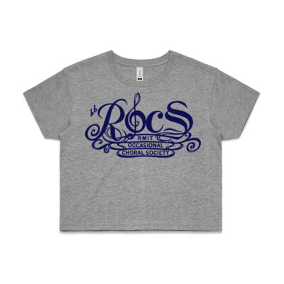 ROCS Logo Bluw - AS Colour CROP TEE - 4062 Thumbnail